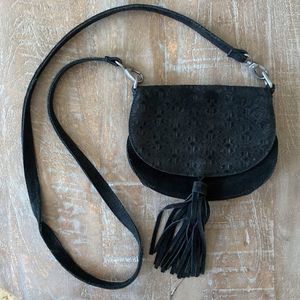 Black Boho Tassel Purse